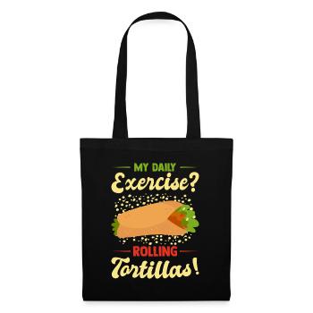 Tacos mexicains Tacos mexicains - Sac en tissu - noir - Devant