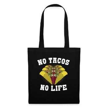 Mexique Pas de tacos pas de vie - Sac en tissu - noir - Devant