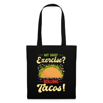 Tacos mexicains Tacos mexicains - Sac en tissu - noir - Devant