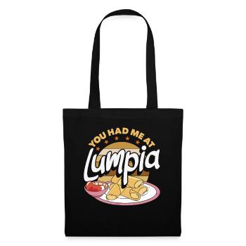 Funny Spring Rolls You Had Me At Lumpia - Tote Bag - black - Front