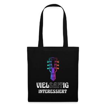 Guitar multi-stringed interested - Tote Bag - black - Front