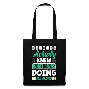 Joueur de Mahjong Drôle Mah Jongg Disant Ma Jiang - Sac en tissu - noir - Devant