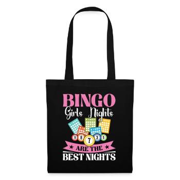 Bingo Card Perfect for Game Nights Women - Tote Bag - black - Front