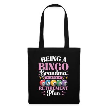 Bingo Granny Gambling Real Bingo Fans Retirement - Tote Bag - black - Front