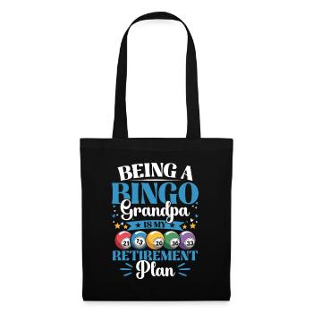 Bingo Grandpa Gambling Real Bingo Fans Retirement - Tote Bag - black - Front