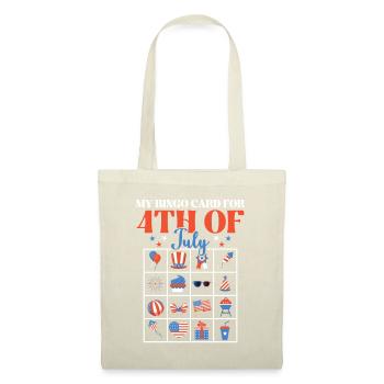 Bingo & USA Design Bingo Joueur Numéro Amour - Sac en tissu - nature - Devant