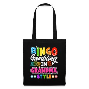 Bingo Grandma Gift Bingo Lover Grandmother - Tote Bag - black - Front