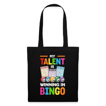 Bingo Gift for Bingo Players Lottery - Tote Bag - black - Front