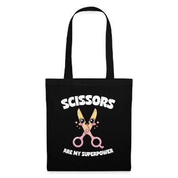 Scissors Are My Superpower - Scissors Stone Paper - Tote Bag - black - Front