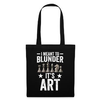 Modern Chess Opening Apparel Blunder Art - Tote Bag - black - Front