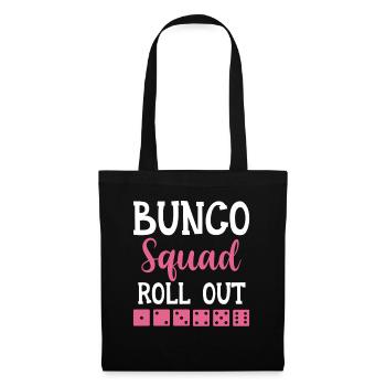 Buncospieler Geschenk Bunco Abend Würfeln - Stoffbeutel - Schwarz - Vorne