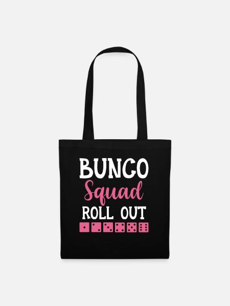 Buncospieler Geschenk Bunco Abend Würfeln - Stoffbeutel - Schwarz