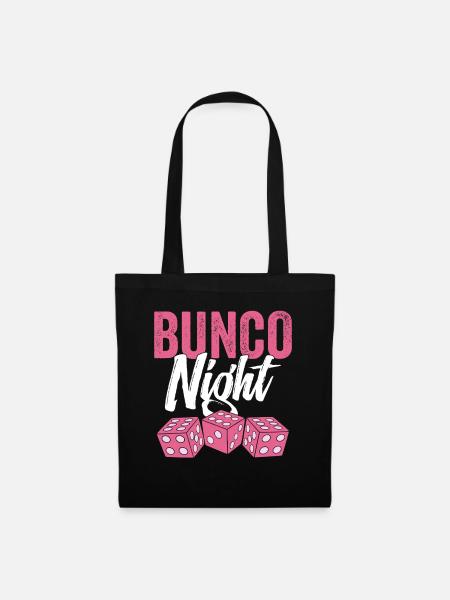 Bungo Nacht Spielabend Würfeln - Stoffbeutel - Schwarz