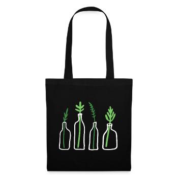 Plant Graphic Plant In Bottle - Tote Bag - black - Front