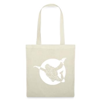 Silhouette Skydiving cadeau parachute vintage - Sac en tissu - nature - Devant