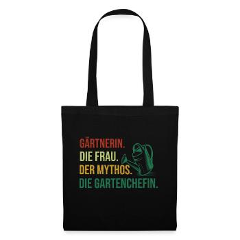 Gärtnerin Garten Gartenarbeit Gartenarbeit Gießen - Stoffbeutel - Schwarz - Vorne