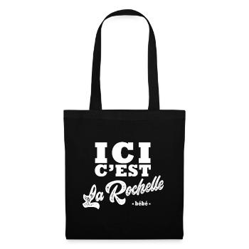 La rochelle Humour Rochelais - Sac en tissu - noir - Devant