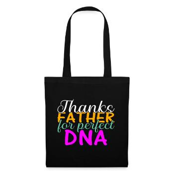 Drôle de forme de cadeau de fête des pères pour le fils et la fille - Sac en tissu - noir - Devant