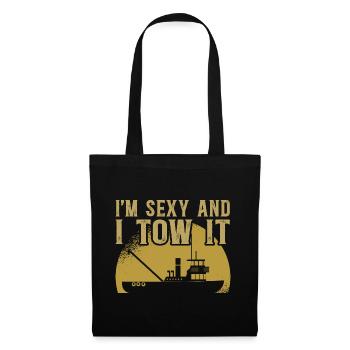 Schlepper Schleppboot Tug Life - Sac en tissu - noir - Devant