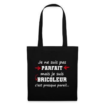 I'm not perfect, but I'm a handyman - Tote Bag - black - Front