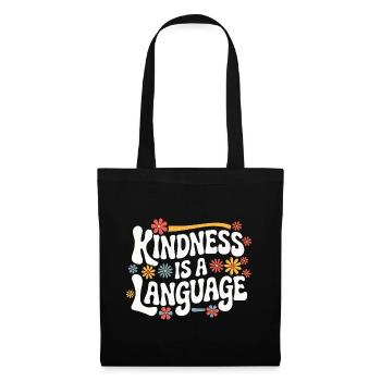 Altruisme Don désintéressé Donner d’école - Sac en tissu - noir - Devant