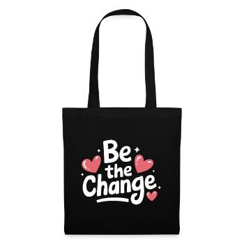 Altruisme Don désintéressé Donner d’école - Sac en tissu - noir - Devant