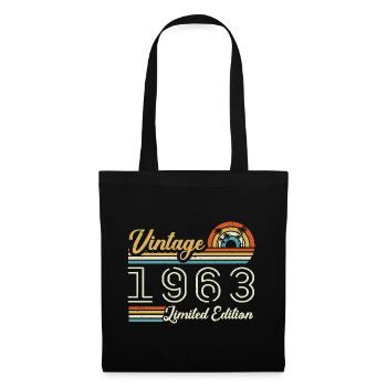 Anniversaire 62 Ans | Millésime 1963 Cadeau 1963 - Sac en tissu - noir - Devant