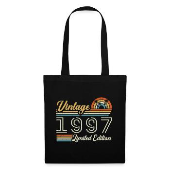 Anniversaire 28 Ans | Millésime 1997 Cadeau 1997 - Sac en tissu - noir - Devant