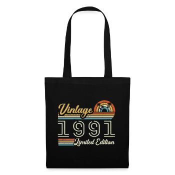 34 Year Anniversary | Vintage 1991 Gift 1991 - Tote Bag - black - Front