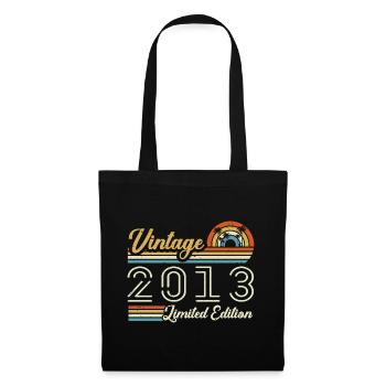 12 Year Anniversary | Vintage 2013 Gift 2013 - Tote Bag - black - Front