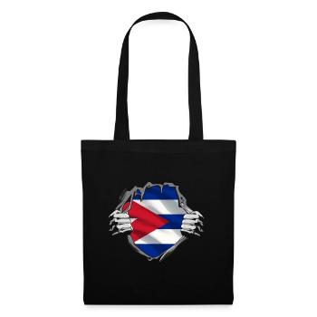 Cuba Flag Caraïbes Vacances Cuba Voyage La Havane - Sac en tissu - noir - Devant