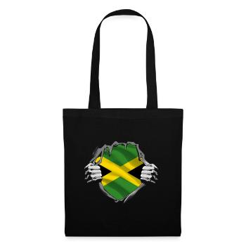 Drapeau jamaïcain Drapeau jamaïcain Jamaïque Vintage - Sac en tissu - noir - Devant