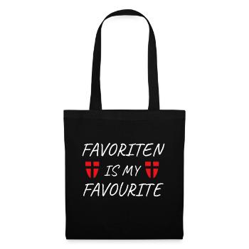 Wien Favoriten Spruch für Wiener im 10. Bezirk - Stoffbeutel - Schwarz - Vorne