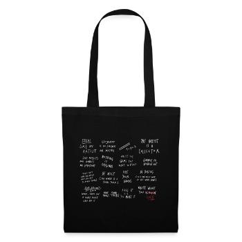 Funny Sayings Fake Friends Aesthetic Meme - Tote Bag - black - Front