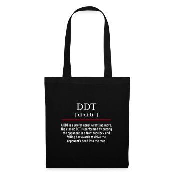 DDT - spelling and description - Stoffbeutel - Schwarz - Vorne
