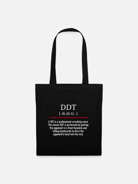DDT - spelling and description - Stoffbeutel - Schwarz