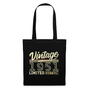 Légende depuis 1951 Né(e) en 1951 Anniversaire 73 ans - Sac en tissu - noir - Devant