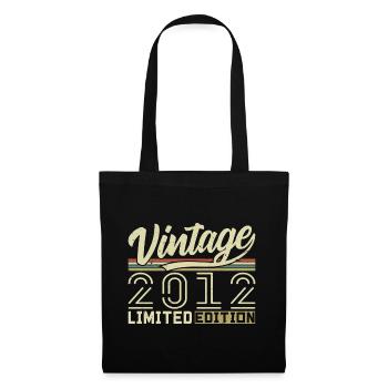 Légende depuis 2012 Né en 2012 Anniversaire 12 ans - Sac en tissu - noir - Devant
