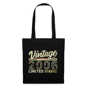 Légende depuis 2006 Né en 2006 Anniversaire 18 ans - Sac en tissu - noir - Devant
