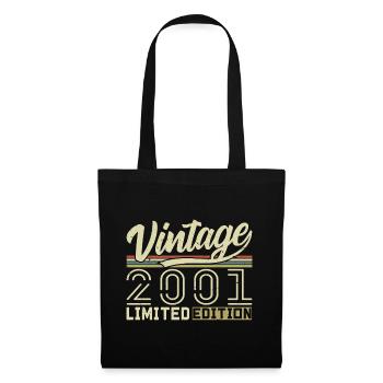 Légende depuis 2001 Né en 2001 Anniversaire 23 ans - Sac en tissu - noir - Devant