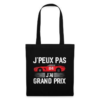 Je peux pas j ai grand prix - Sac en tissu - noir - Devant