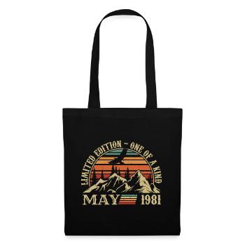légendes nées en mai 1981 anniversaire mai 1981 - Sac en tissu - noir - Devant