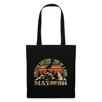 légendes nées en mai 1984 anniversaire mai 1984 - Sac en tissu - noir - Devant