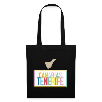 Tenerife / Tenerife - Îles Canaries (Canarias - Sac en tissu - noir - Devant