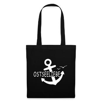Ostseeliebe - der vergessene Anker - Stoffbeutel - Schwarz - Vorne