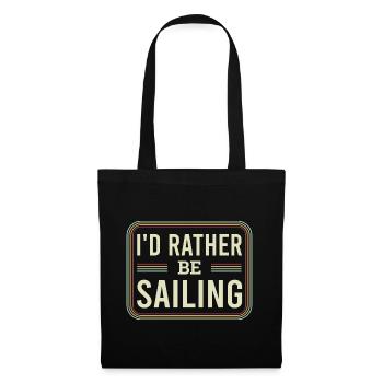 Catamaran captain I would rather sail catamaran - Tote Bag - black - Front