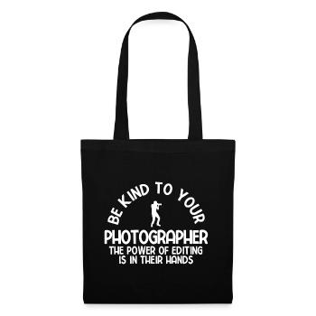 Fotografie Fotograf - Stoffbeutel - Schwarz - Vorne