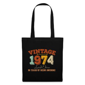 Millésime 1974 Rétro Style 51ème Anniversaire - Sac en tissu - noir - Devant