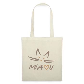 021a MIAOU - Sac en tissu - nature - Devant