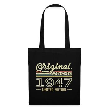 November 1947 - November 1947 Birthday Gift - Tote Bag - black - Front
